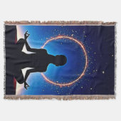 Zen onder de sterren: kosmische meditatie deken (Voorkant)