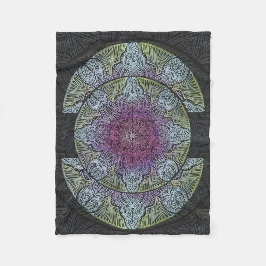 Zen Ontwaken, Reiki, genezing, chakra Fleece Deken (Voorkant)