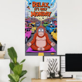 Zen op de Fast Lane Poster (Thuiskantoor)