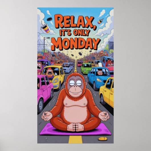 Zen op de Fast Lane Poster (Voorkant)