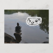 Zen otter briefkaart (Voorkant)