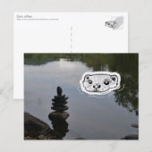 Zen otter briefkaart (Voorkant / Achterkant)