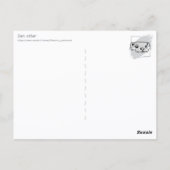 Zen Otter (kleur) Briefkaart (Achterkant)