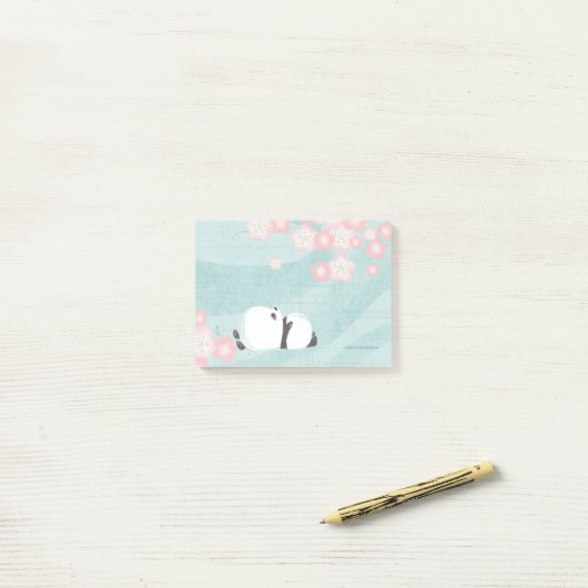 Zen Panda Post-its Post-it® Notes (Op bureau)