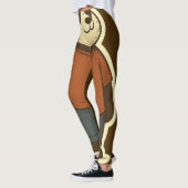 Zen Panda Sticker – Relaxed Cartoon Bear in Casual Leggings (Links)