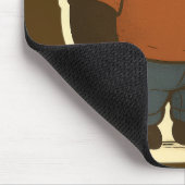 Zen Panda Sticker – Relaxed Cartoon Bear in Casual Muismat (Hoek)