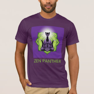 Zen Panther en het Dharma Wheel - (met titel) T-shirt