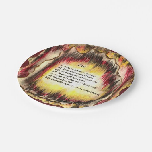 Zen Papieren Bordje (Gekanteld)