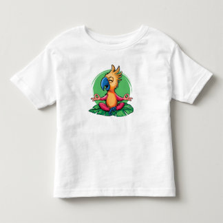 Zen Parrot - Tropische Meditatie Kunst Kinder Shirts