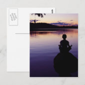 Zen peace yoga stilheid meditatie natuur briefkaart (Voorkant / Achterkant)