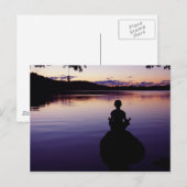 Zen peace yoga stilheid meditatie natuur briefkaart (Voorkant / Achterkant)