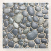 Zen Pebble Art Pattern Decor Glass Onderzetter (Voorkant)