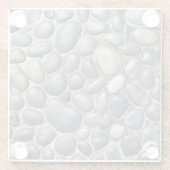 Zen Pebble Art Pattern Decor Glass Onderzetter (Achterkant)