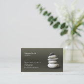 Zen Pebbles Balans visitekaartje (Staand voorkant)
