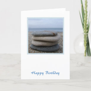 Zen Pebbles Birthday Card Kaart