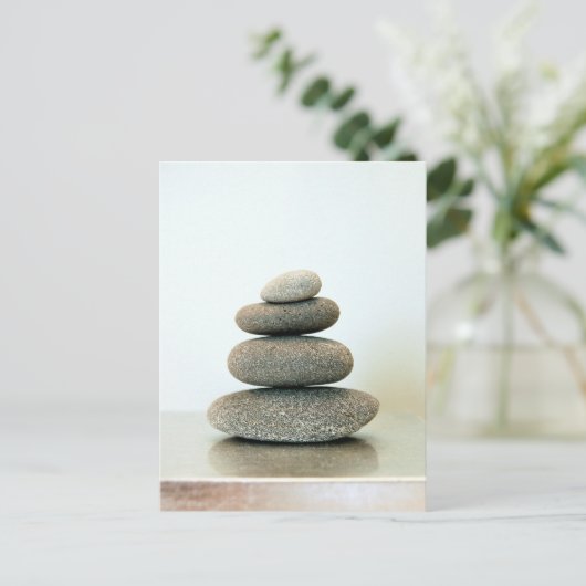 Zen Pebbles Briefkaart (Staand voorkant)