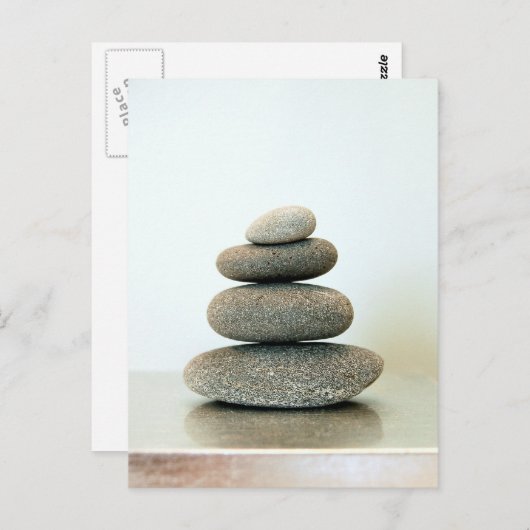 Zen Pebbles Briefkaart (Voorkant / Achterkant)