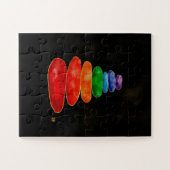 Zen Pebbles Chakras - Waterverf & goud Legpuzzel (Horizontaal)