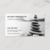 Zen Pebbles Chiropractic Appointment Card Afsprakenkaartje (Voorkant)