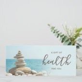 Zen Pebbles & Ocean Chiropractic Gift Certificate (Staand voorkant)