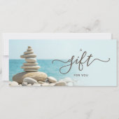 Zen Pebbles & Ocean Gift Certificate (Voorkant)