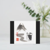 Zen Pilgrim Briefkaart (Staand voorkant)