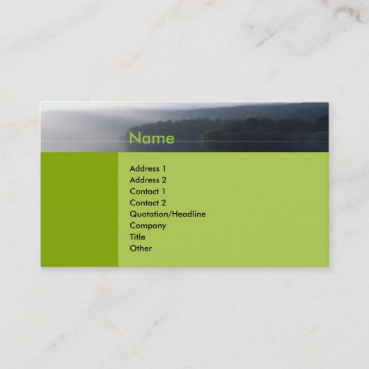 Zen-profielkaart Visitekaartje (Voorkant)