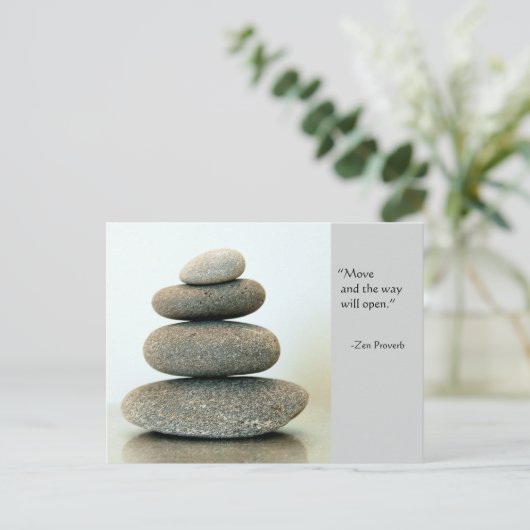 Zen Proverb Briefkaart (Staand voorkant)
