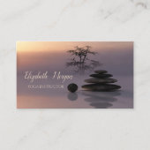 Zen,psycholoog Therapist,Stones,Yoga Instructor Visitekaartje (Voorkant)