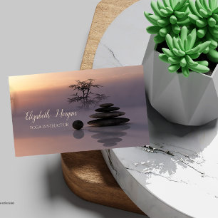 Zen,psycholoog Therapist,Stones,Yoga Instructor Visitekaartje