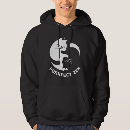 Zen Purrfect Zen Relaxed Fit Hoodie (Voorkant)