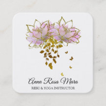 *~* Zen QR AP32 Roze Lotus Butterfly Floral Logo