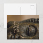 Zen Quote Buddha Statue Briefkaart (Voorkant / Achterkant)