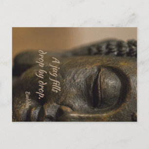 Zen Quote Buddha Statue Briefkaart