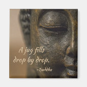 Zen Quote Buddha Statue Magneet (Voorkant)