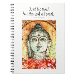 Zen Quote Buddha Waterverf Art Spiral notebook Notitieboek