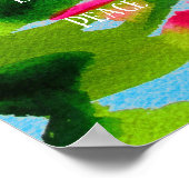 Zen quote lotus waterverf art peace within poster (Hoek)