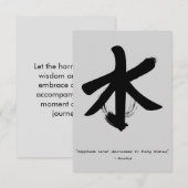 Zen Quote: Wijsheid en Meditatie Briefkaarten (Voorkant / Achterkant)