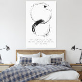 Zen Quote: Wijsheid en Meditatie Canvas Afdruk (Insitu (Slaapkamer))