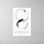 Zen Quote: Wijsheid en Meditatie Canvas Afdruk (Voorkant)