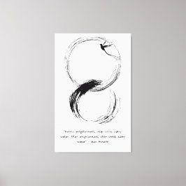 Zen Quote: Wijsheid en Meditatie Canvas Afdruk
