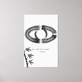 Zen Quote: Wijsheid en Meditatie Canvas Afdruk (Voorkant)