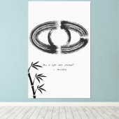 Zen Quote: Wijsheid en Meditatie Canvas Afdruk (Insitu (Houten vloer))