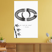 Zen Quote: Wijsheid en Meditatie Canvas Afdruk (Insitu (Woonkamer))