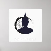 Zen Quote: Wijsheid en Meditatie Canvas Afdruk (Voorkant)