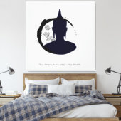 Zen Quote: Wijsheid en Meditatie Canvas Afdruk (Insitu (Slaapkamer))