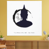 Zen Quote: Wijsheid en Meditatie Canvas Afdruk (Insitu (Woonkamer))