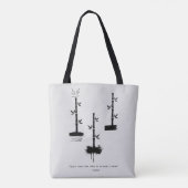 Zen Quote: Wijsheid en Meditatie Canvas tas (Achterkant)
