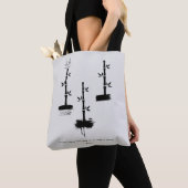 Zen Quote: Wijsheid en Meditatie Canvas tas (Dichtbij)