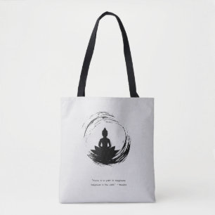 Zen Quote: Wijsheid en Meditatie Canvas tas